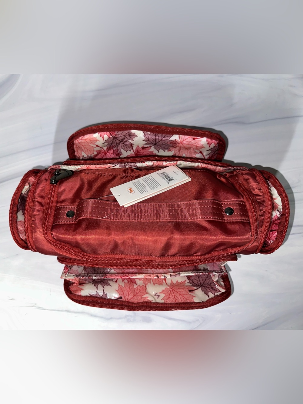 Lug Trolley Cosmetic Travel bag - Rosewood Red - New! - Picture 8 of 13